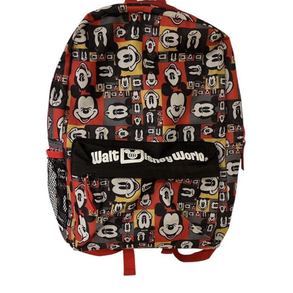 Disneyland Resort Backpack Mickey Mouse AOP Spell Out Pin